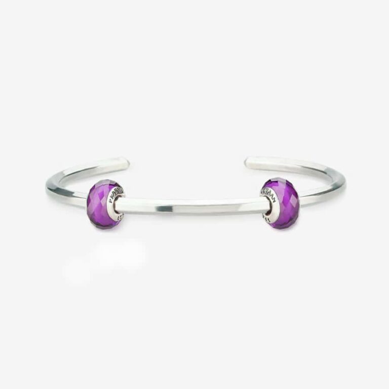 Praan Bright Violet Crystal Stopper Charm purple crystal Stopper by The Alternative Bead. Your official Praan Retailer from Germany