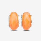 Praan Butterscotch Orange Cat’s Eye Stone Glass Stopper Charms orange natural-stone Stopper by The Alternative Bead. Your official Praan Retailer from Germany