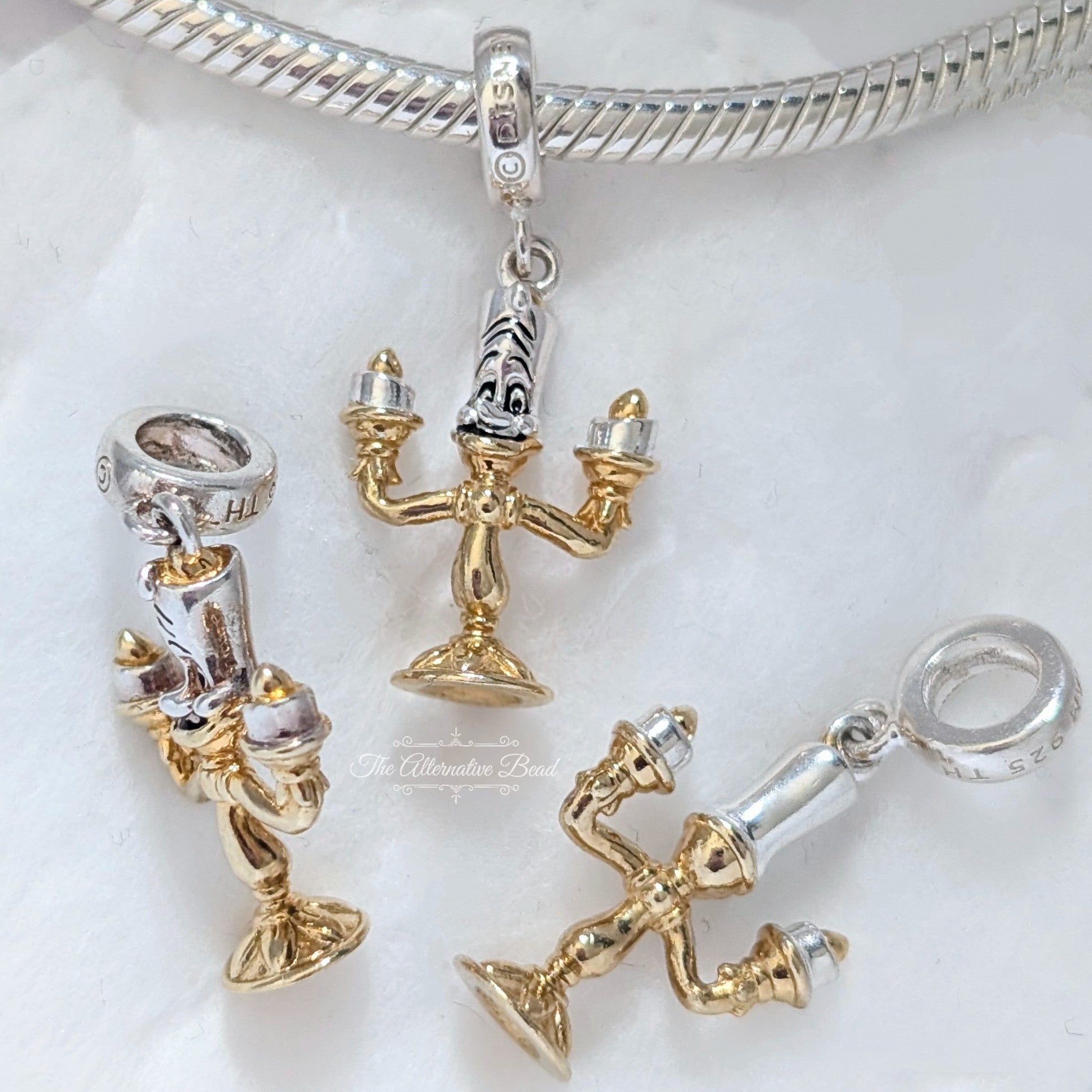 Chamilia Disney Lumiere Dangle Charm Beauty & Beast