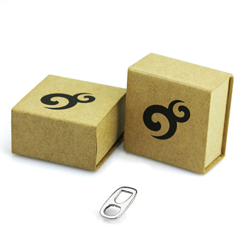 OHM Beads Can Tab (CRW058)  sterling-silver Bead The Alternative Bead