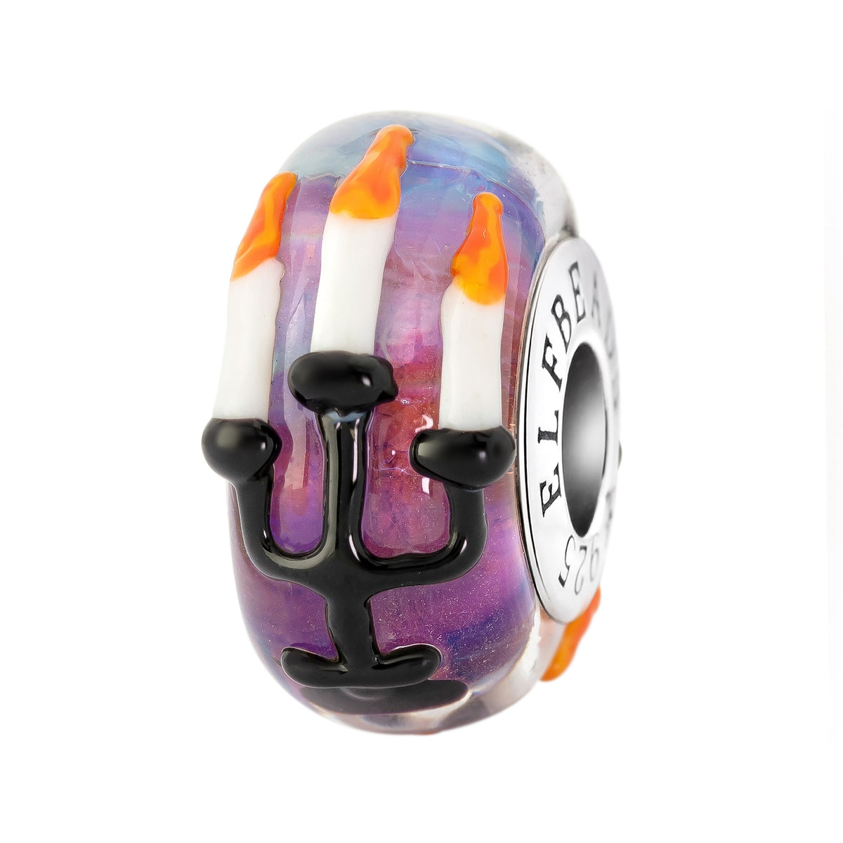 Elfbeads Candlelight Mystery purple glass Bead by The Alternative Bead. Your official Elfbeads Retailer from Germany