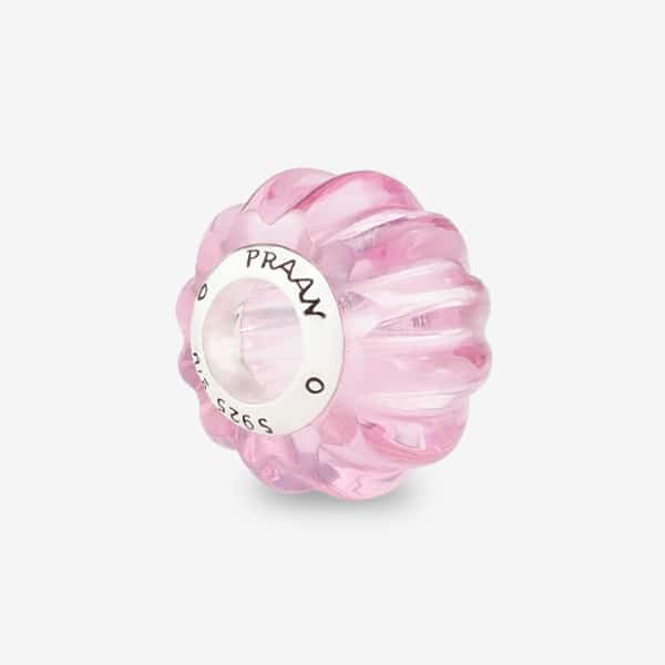 Praan Candy Crystal Craved Charm silver sterling-silver Bead by The Alternative Bead. Your official Praan Retailer from Germany