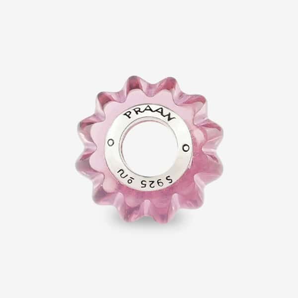 Praan Candy Crystal Craved Charm silver sterling-silver Bead by The Alternative Bead. Your official Praan Retailer from Germany