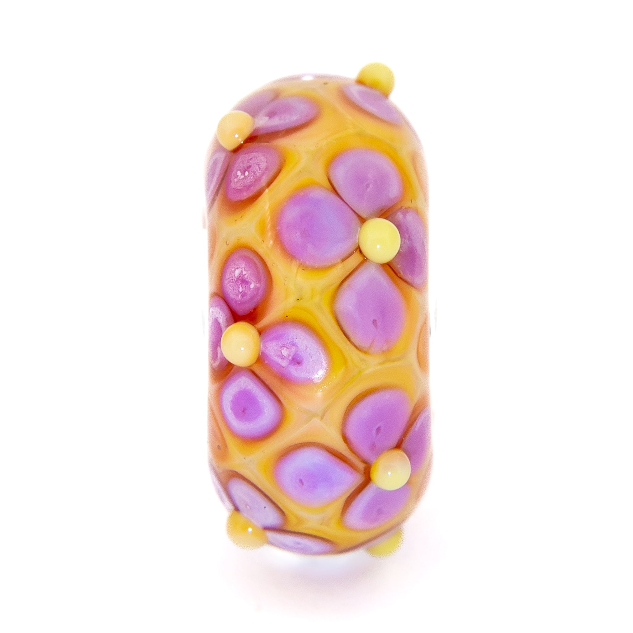 Elfbeads Candy Fieldstone purple; yellow glass Bead by The Alternative Bead. Your official Elfbeads Retailer from Germany