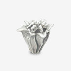 Praan Casa Blanca Lily charm silver sterling-silver Bead by The Alternative Bead. Your official Praan Retailer from Germany