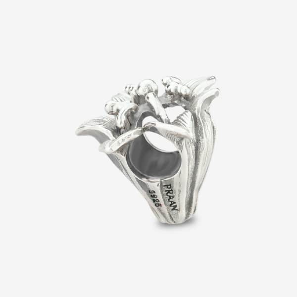 Praan Casa Blanca Lily charm silver sterling-silver Bead by The Alternative Bead. Your official Praan Retailer from Germany