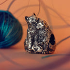 Elfbeads Make Love Not Hunt silver sterling-silver Bead by The Alternative Bead. Your official Elfbeads Retailer from Germany