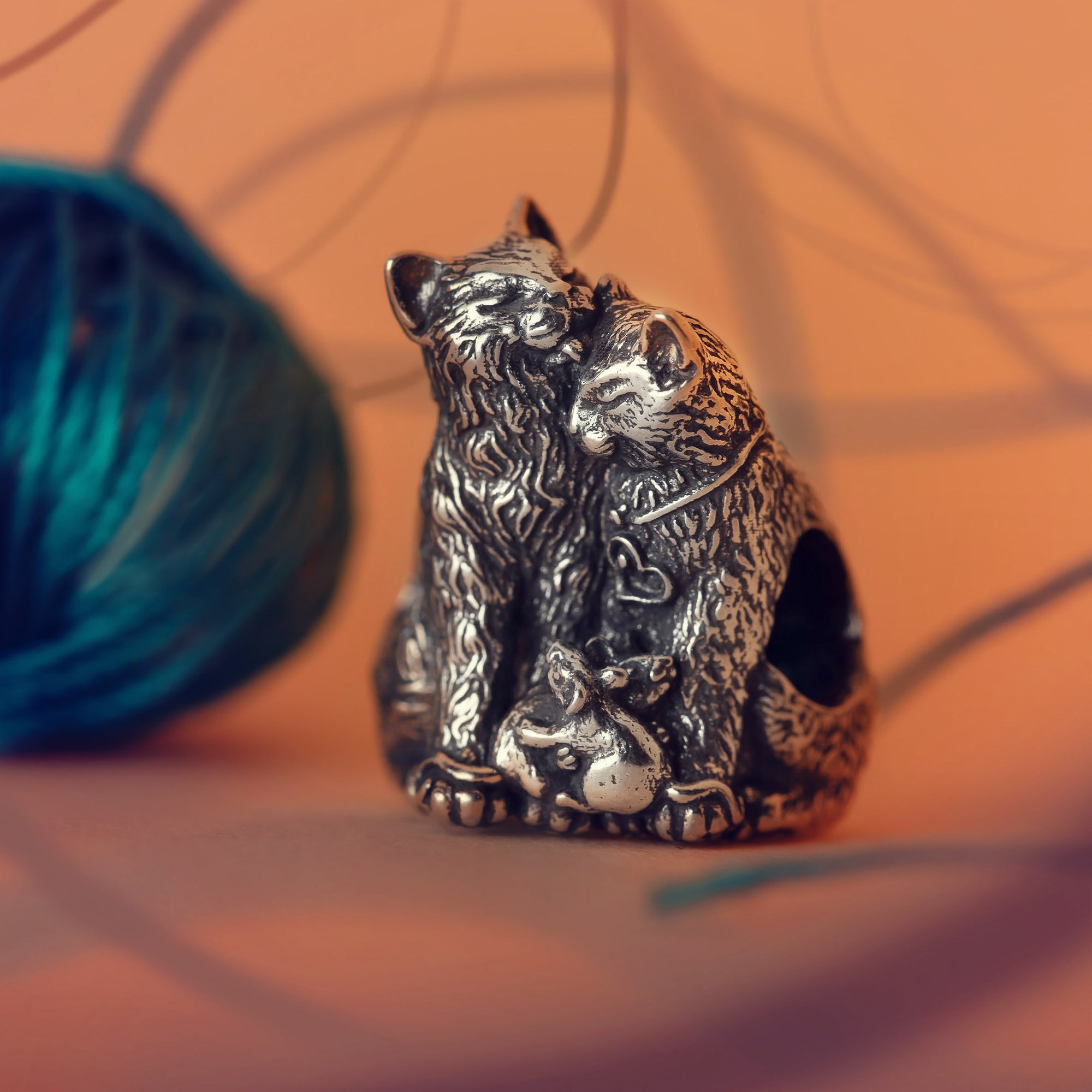 Elfbeads Make Love Not Hunt silver sterling-silver Bead by The Alternative Bead. Your official Elfbeads Retailer from Germany