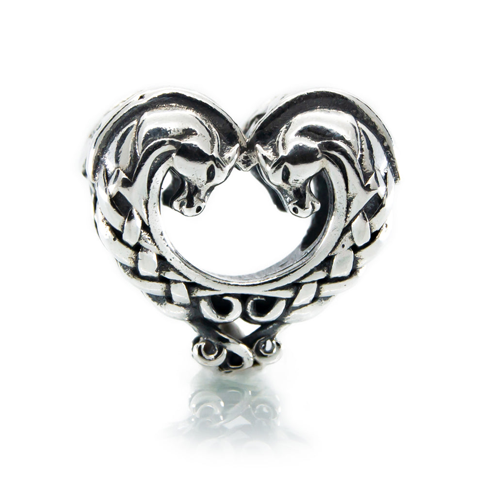 The Alternative Bead: Aurora Charm - Heart of The Celtic Horses Sterling Silver Charm Picture 1