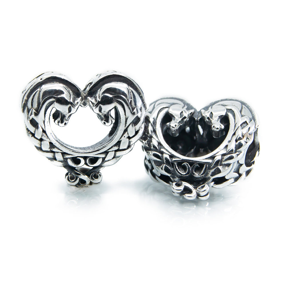 Aurora Charm Heart of The Celtic Horses silver sterling-silver Bead by The Alternative Bead. Your official Aurora Charm Retailer from Germany