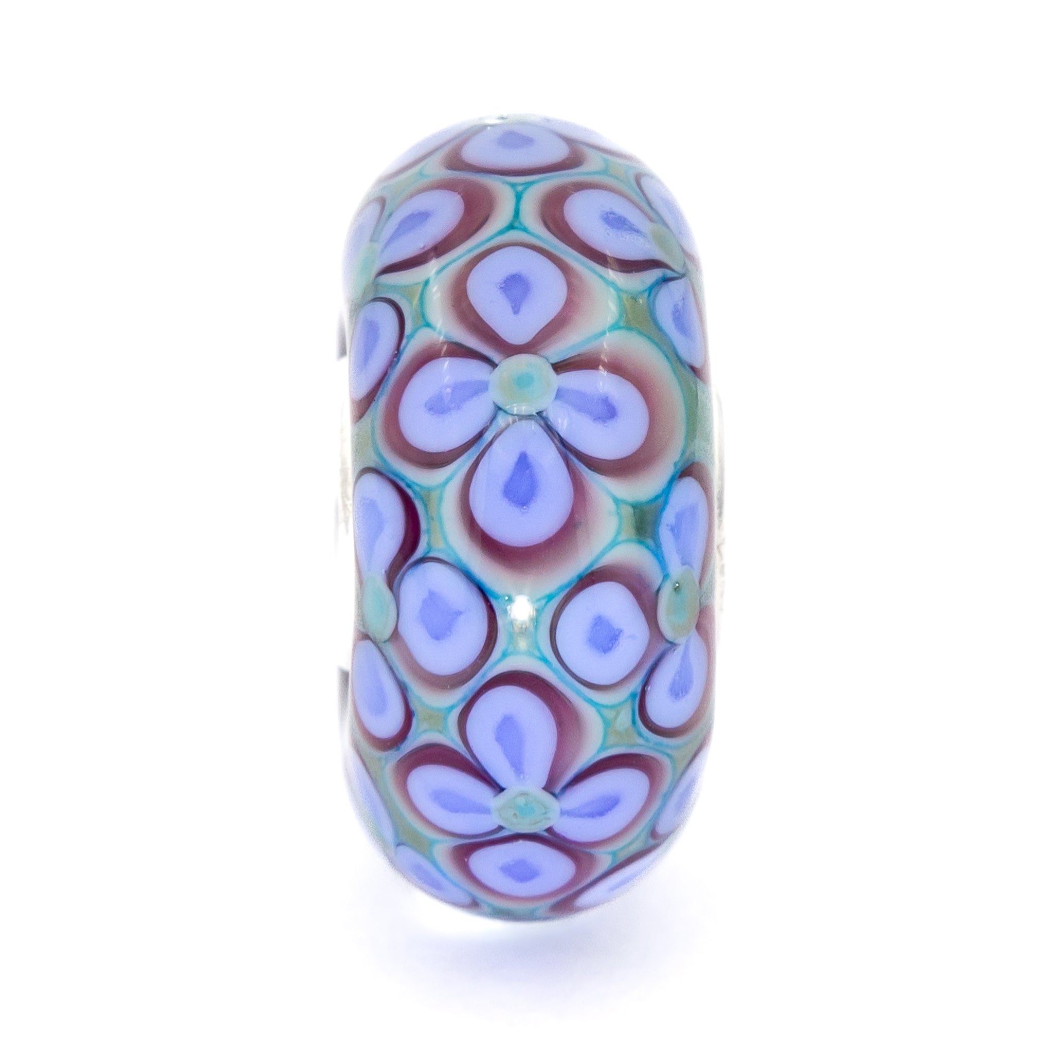 Elfbeads Ceramic Flowerstone blue glass Bead by The Alternative Bead. Your official Elfbeads Retailer from Germany
