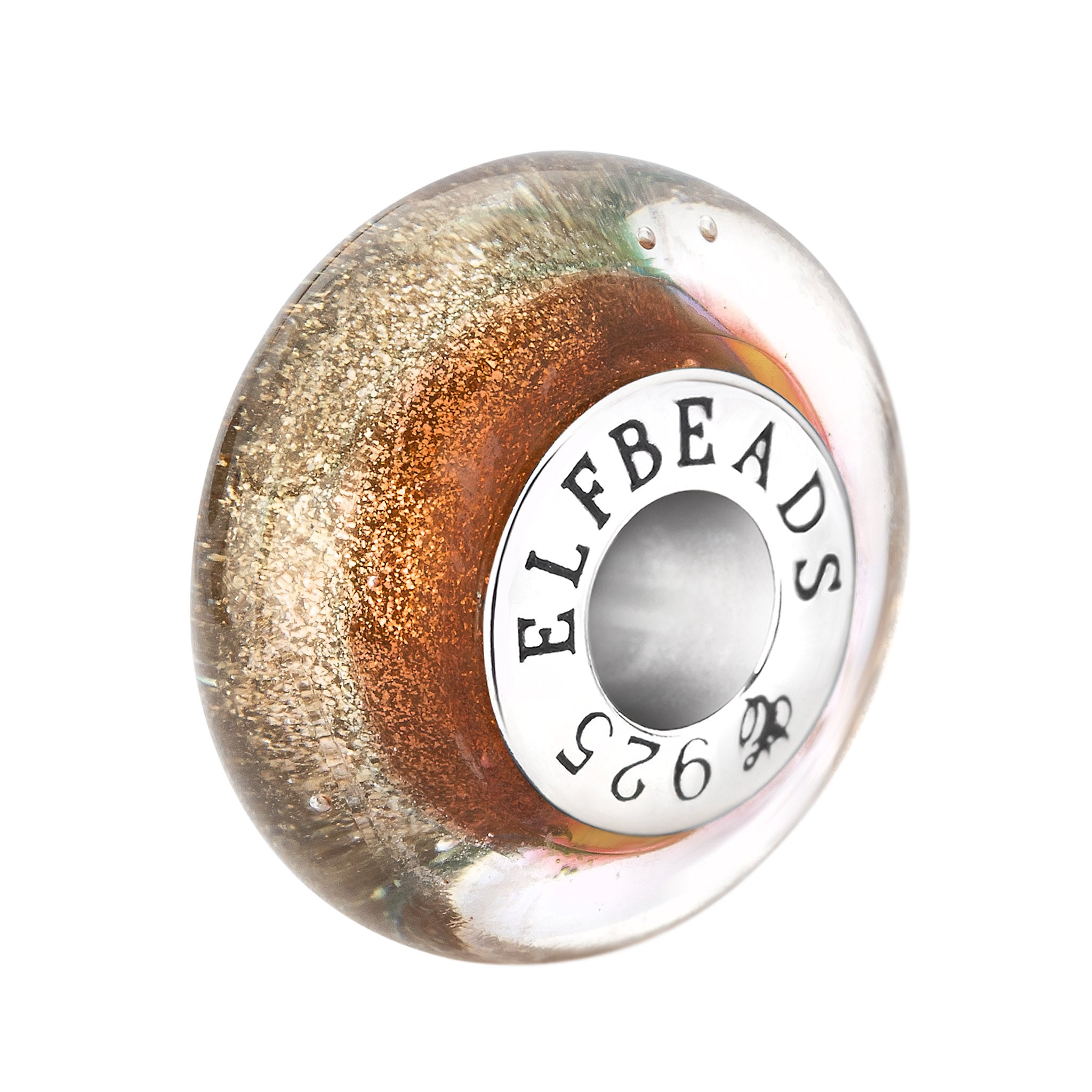 Elfbeads Champagne Spark gold glass Bead by The Alternative Bead. Your official Elfbeads Retailer from Germany