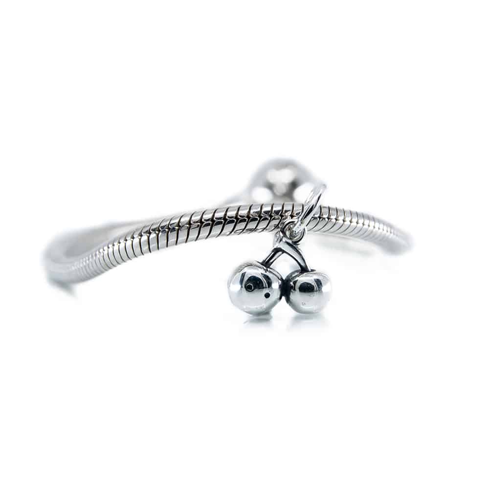 Aurora Charm Sweet Pair Cherry Charm silver sterling-silver Dangle by The Alternative Bead. Your official Aurora Charm Retailer from Germany