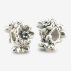 Praan Cherry Blossom Stopper Charms silver sterling-silver Stopper by The Alternative Bead. Your official Praan Retailer from Germany