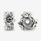 Praan Cherry Blossom Stopper Charms silver sterling-silver Stopper by The Alternative Bead. Your official Praan Retailer from Germany