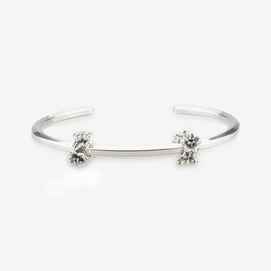 Praan Cherry Blossom Stopper Charms silver sterling-silver Stopper by The Alternative Bead. Your official Praan Retailer from Germany