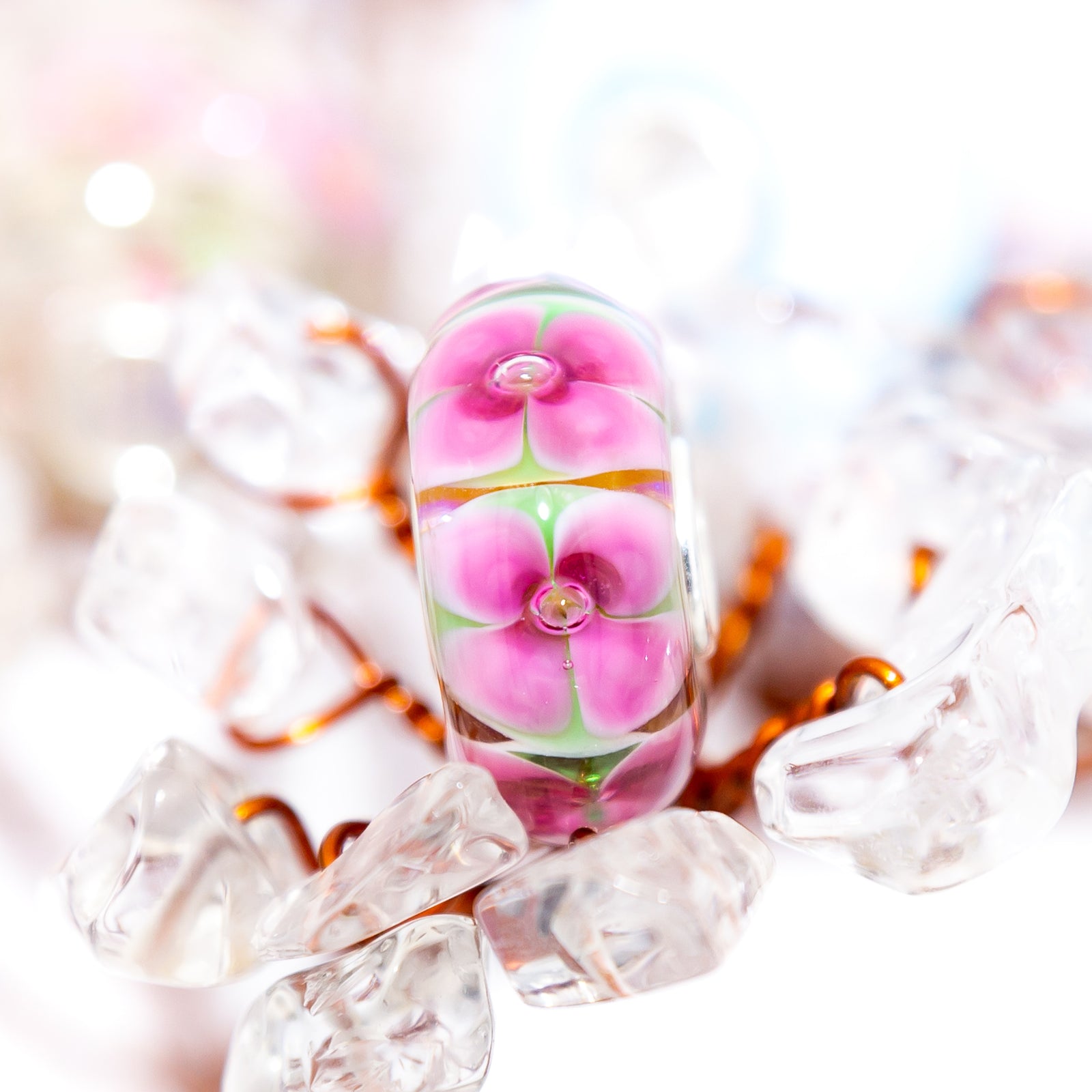 Elfbeads Cherry Blossom  glass Bead by The Alternative Bead. Your official Elfbeads Retailer from Germany