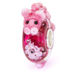 Elfbeads Cherry Blossom Dragon pink glass Bead by The Alternative Bead. Your official Elfbeads Retailer from Germany