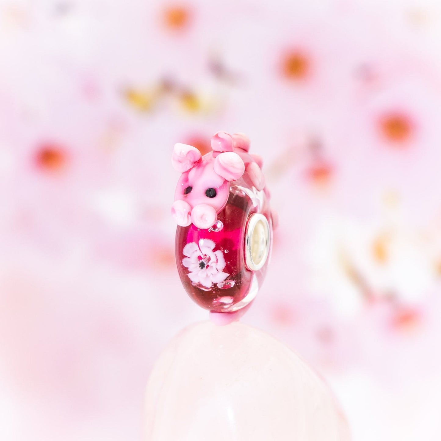  Elfbeads Cherry Blossom Dragon Charm by The Alternative Bead 