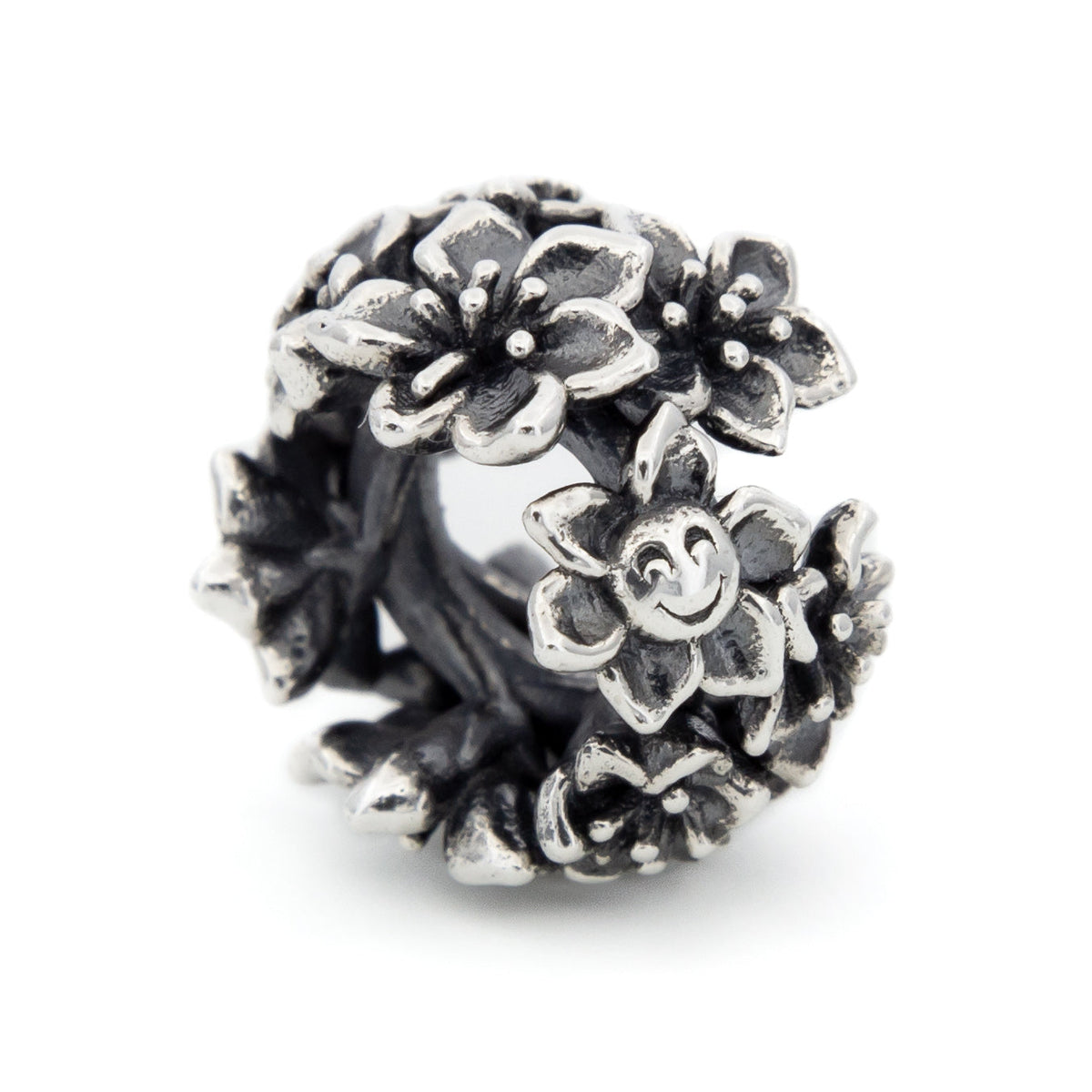 Elfbeads Cherry Blossom Spacer silver sterling-silver Spacer by The Alternative Bead. Your official Elfbeads Retailer from Germany