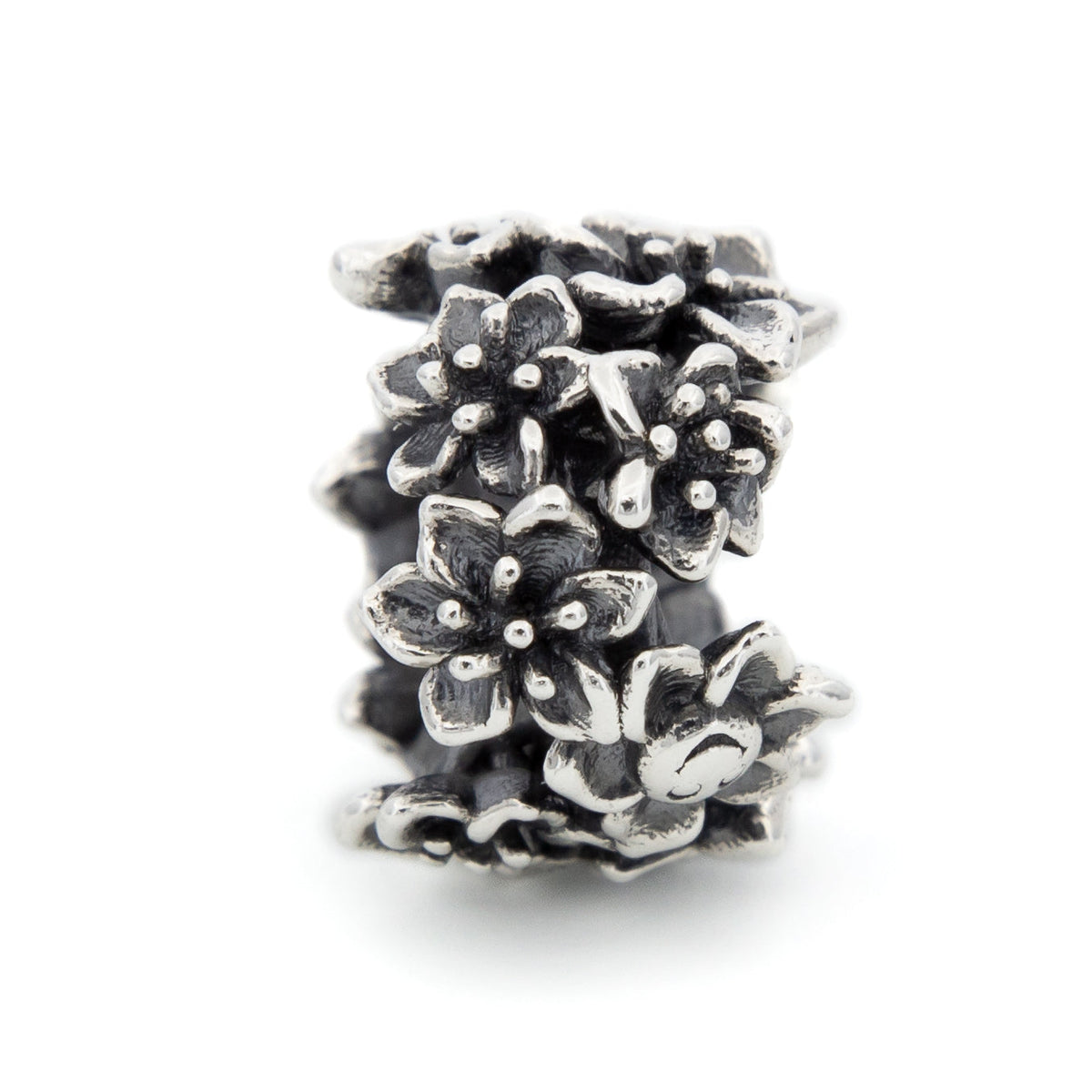 Elfbeads Cherry Blossom Spacer silver sterling-silver Spacer by The Alternative Bead. Your official Elfbeads Retailer from Germany