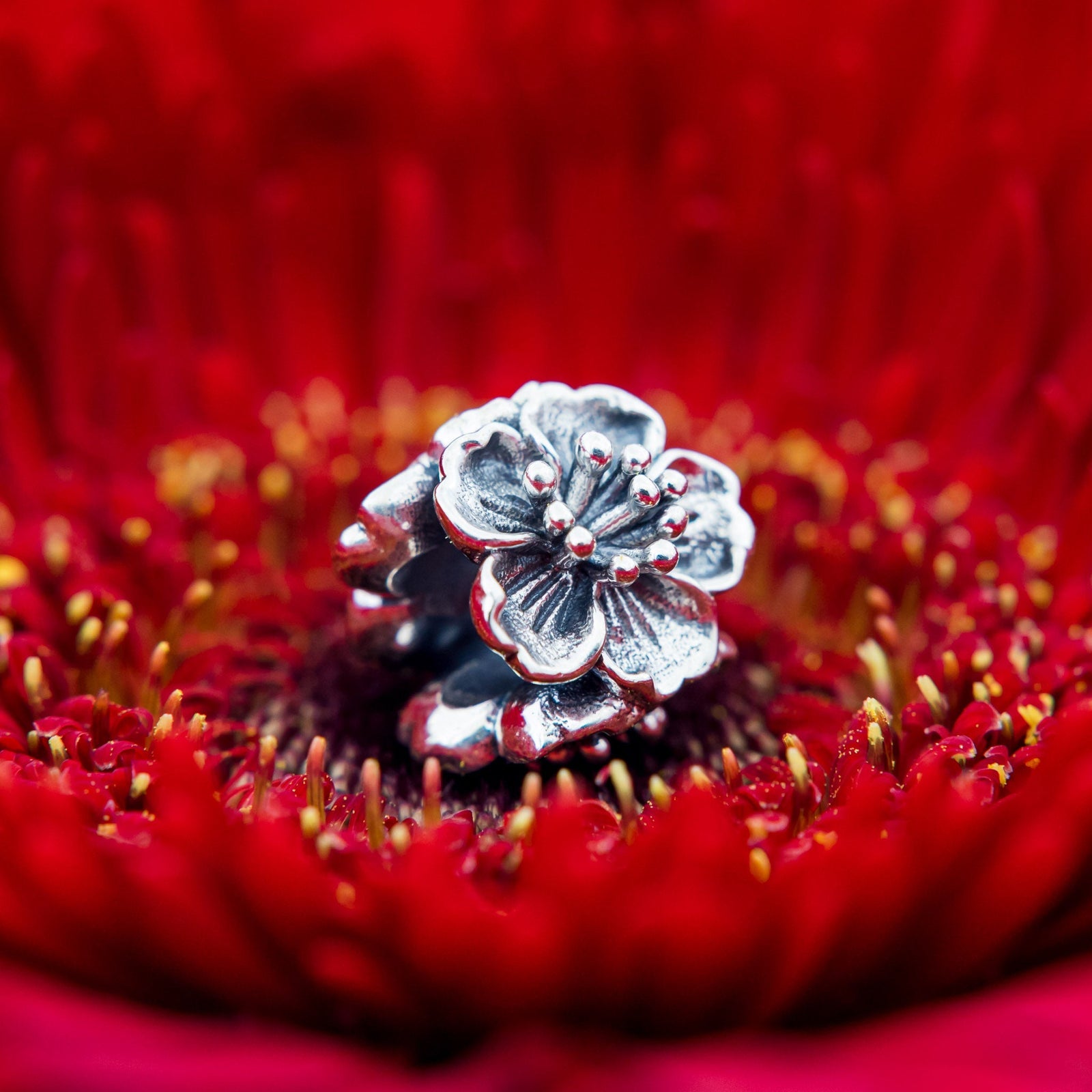 Elfbeads Cherry Blossoms silver sterling-silver Bead by The Alternative Bead. Your official Elfbeads Retailer from Germany