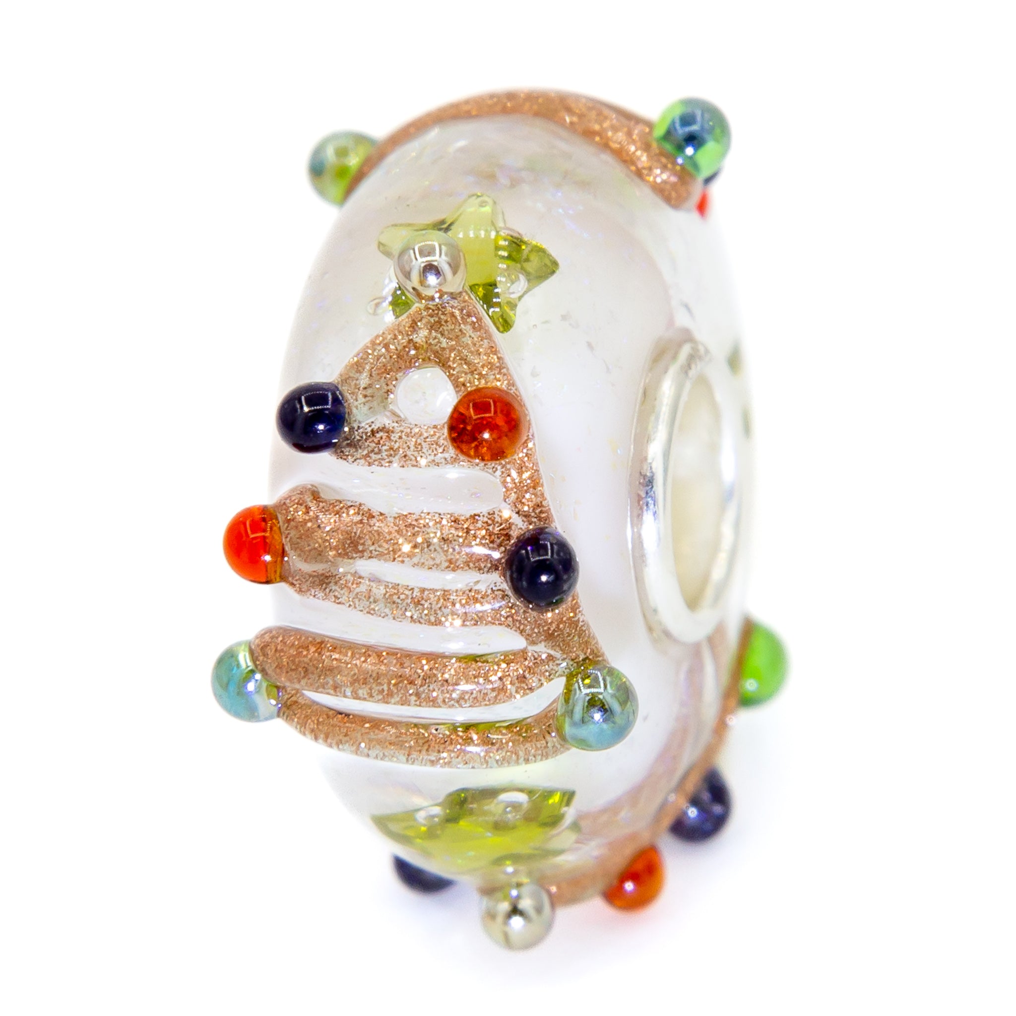 Elfbeads Christmas Celebration Golddust  glass Bead by The Alternative Bead. Your official Elfbeads Retailer from Germany