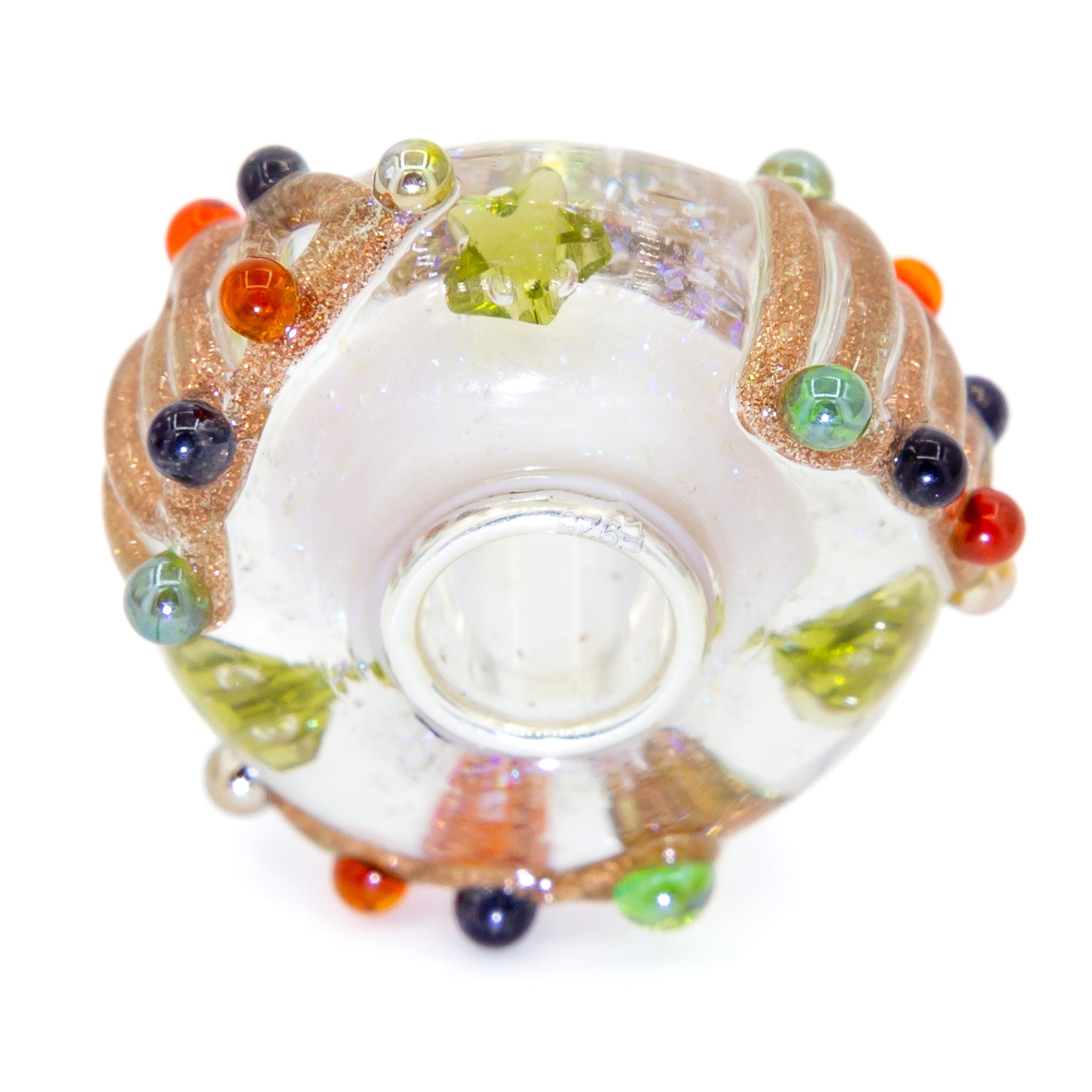 Elfbeads Christmas Celebration Golddust  glass Bead by The Alternative Bead. Your official Elfbeads Retailer from Germany