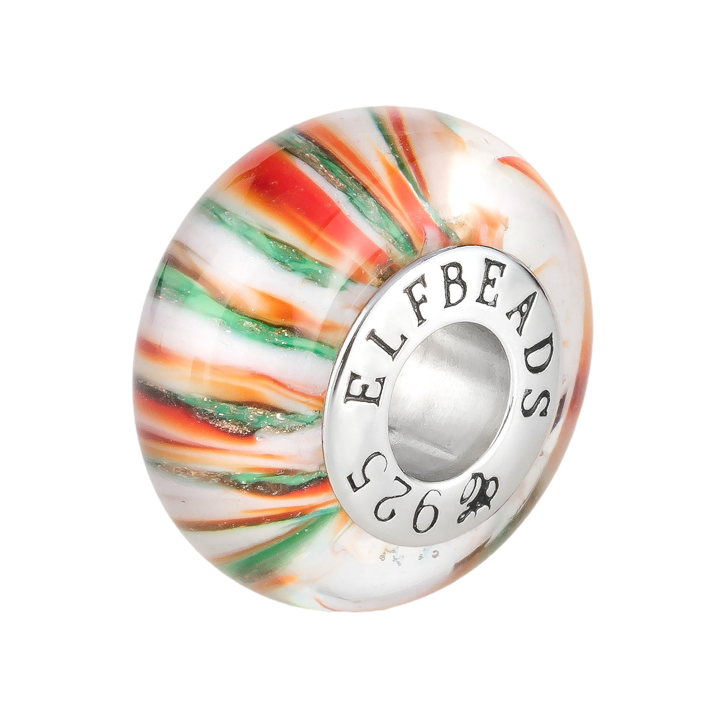 Elfbeads Christmas Cherry Lollipop  glass Bead by The Alternative Bead. Your official Elfbeads Retailer from Germany