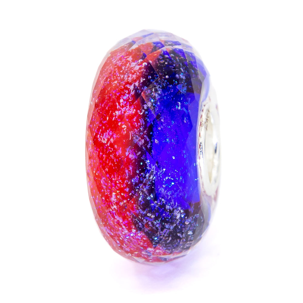 Elfbeads Christmas Joy Sparkle Fractal red; blue glass Bead by The Alternative Bead. Your official Elfbeads Retailer from Germany