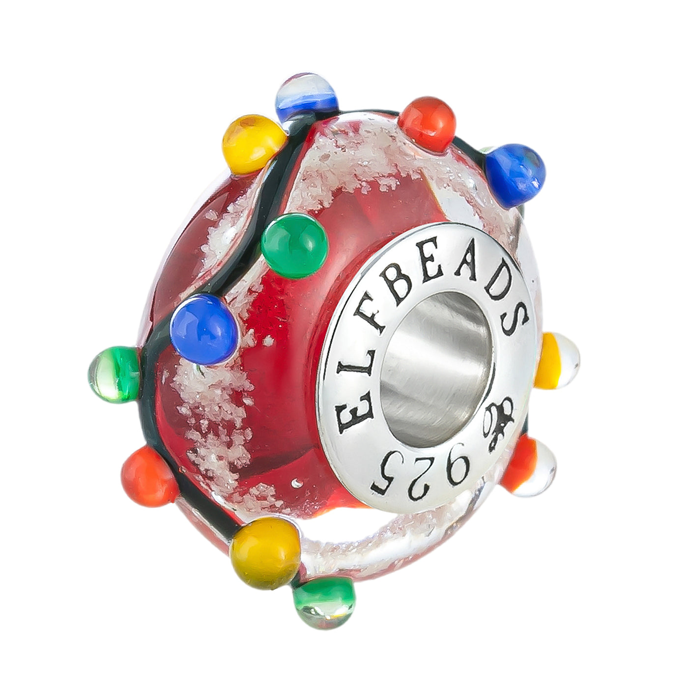 Elfbeads Christmas Lights Starlight Red  glass Bead by The Alternative Bead. Your official Elfbeads Retailer from Germany