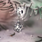 Elfbeads Christmas Snowflake Dangle silver sterling-silver Dangle by The Alternative Bead. Your official Elfbeads Retailer from Germany