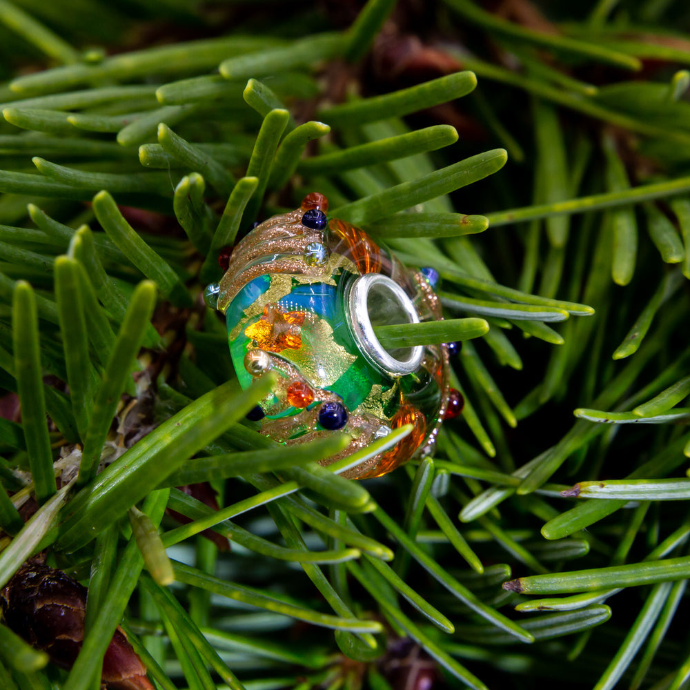  Elfbeads Christmas Sparkle Earthbead Charm by The Alternative Bead 