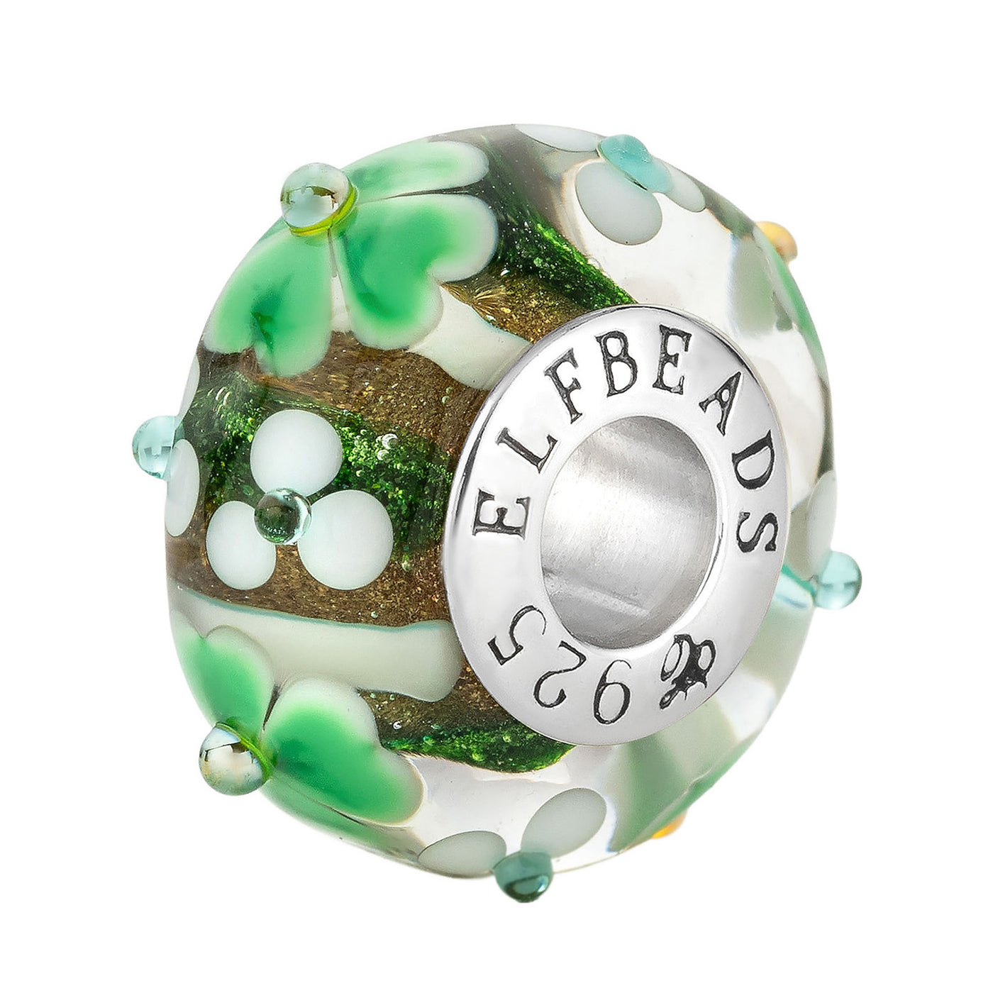  Elfbeads Clover Blossom Charm by The Alternative Bead 