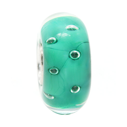 Ogerbeads Emerald Dewdrops green glass Gift by The Alternative Bead. Your official Ogerbeads Retailer from Germany