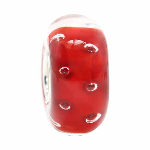 Ogerbeads Lipstick Dewdrops red glass Gift by The Alternative Bead. Your official Ogerbeads Retailer from Germany