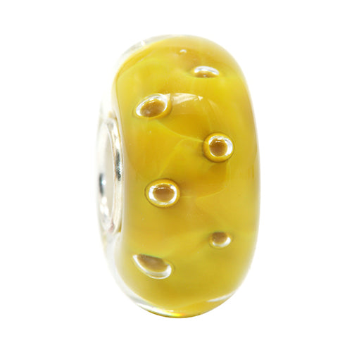 Ogerbeads Mosterd Dewdrops yellow glass Gift by The Alternative Bead. Your official Ogerbeads Retailer from Germany