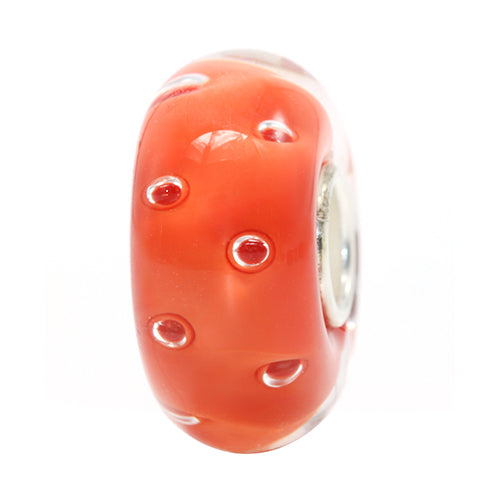 Ogerbeads Tomato Dewdrops red glass Gift by The Alternative Bead. Your official Ogerbeads Retailer from Germany