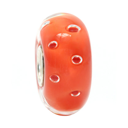  Ogerbeads Tomato Dewdrops Bead by The Alternative Bead 