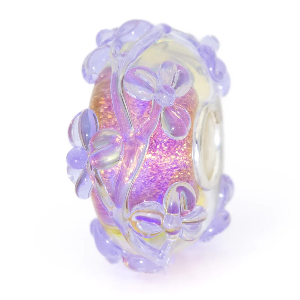 Elfbeads Crocus Flowertwig pink glass Bead by The Alternative Bead. Your official Elfbeads Retailer from Germany