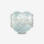 Praan Audrey Heart Charm blue crystal Bead by The Alternative Bead. Your official Praan Retailer from Germany