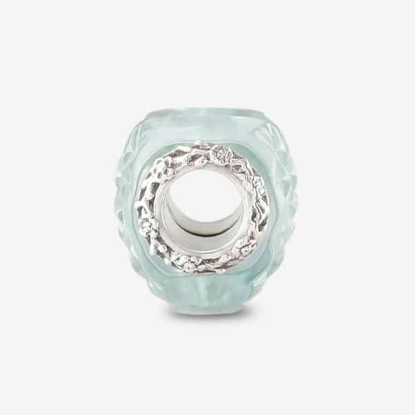 Praan Audrey Heart Charm blue crystal Bead by The Alternative Bead. Your official Praan Retailer from Germany