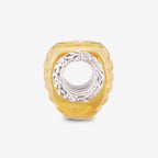 Praan Grace Heart Charm yellow crystal Bead by The Alternative Bead. Your official Praan Retailer from Germany