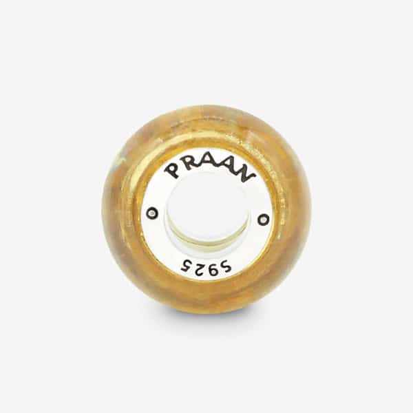 Praan Crystalline Yellow Cream yellow crystal Bead by The Alternative Bead. Your official Praan Retailer from Germany