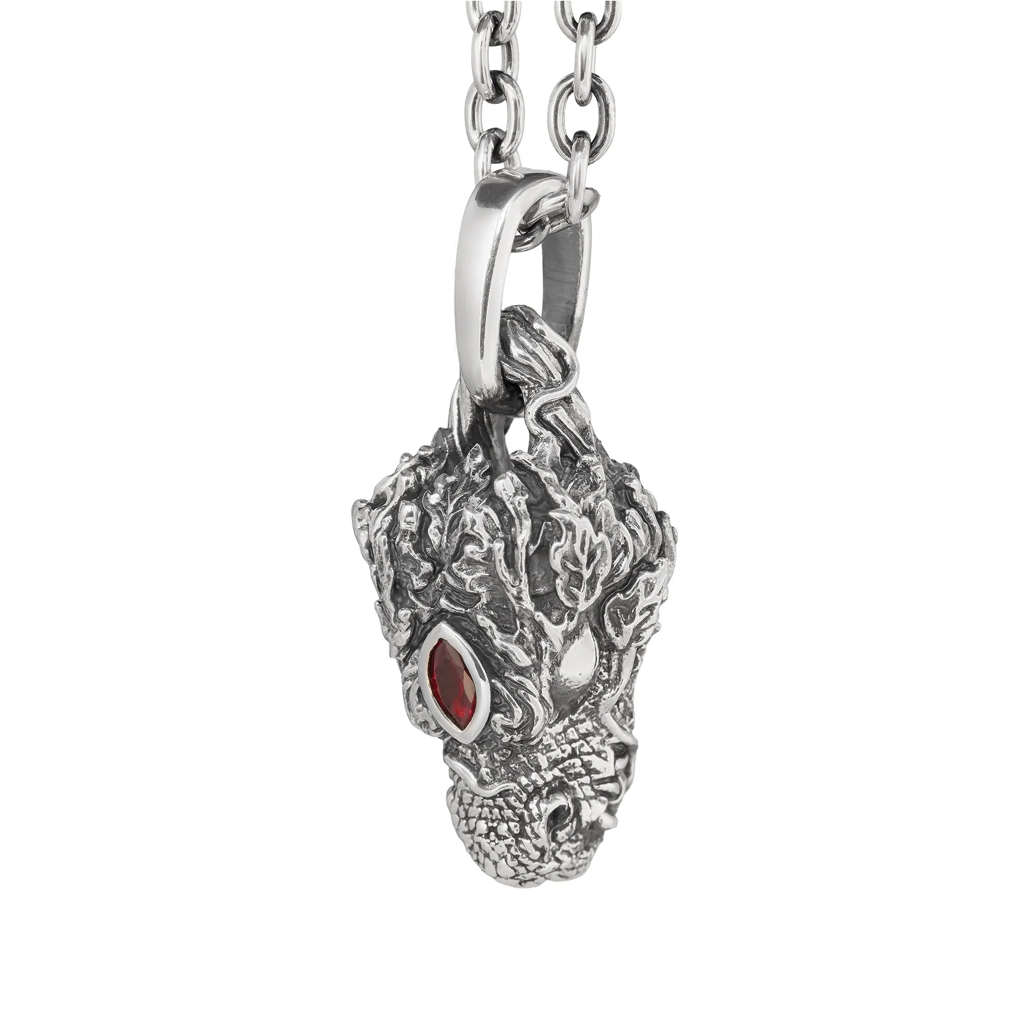 Elfbeads Crystalwood Dragon silver sterling-silver Medallion by The Alternative Bead. Your official Elfbeads Retailer from Germany