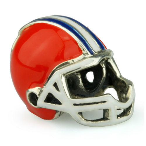 OHM Beads Football Helmet (Retired) (DG-1000)  sterling-silver Bead The Alternative Bead