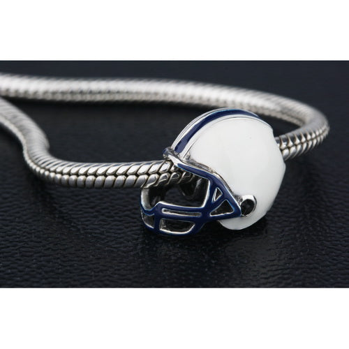 OHM Beads Football Helmet (Retired) (DG-1000)  sterling-silver Bead The Alternative Bead