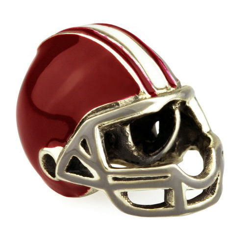 OHM Beads Football Helmet (Retired) (DG-1000)  sterling-silver Bead The Alternative Bead