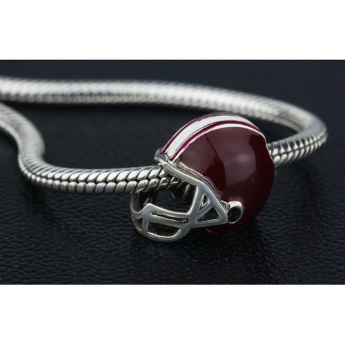 OHM Beads Football Helmet (Retired) (DG-1000)  sterling-silver Bead The Alternative Bead