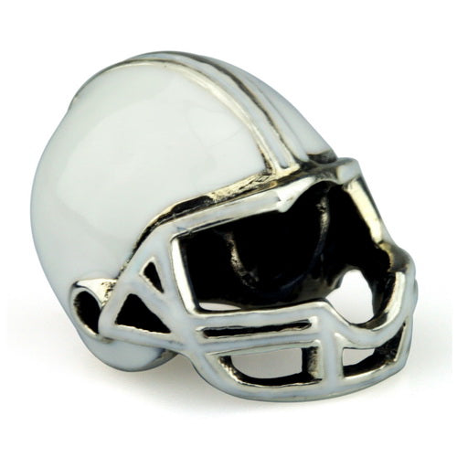 OHM Beads Football Helmet (Retired) (DG-1000)  sterling-silver Bead The Alternative Bead